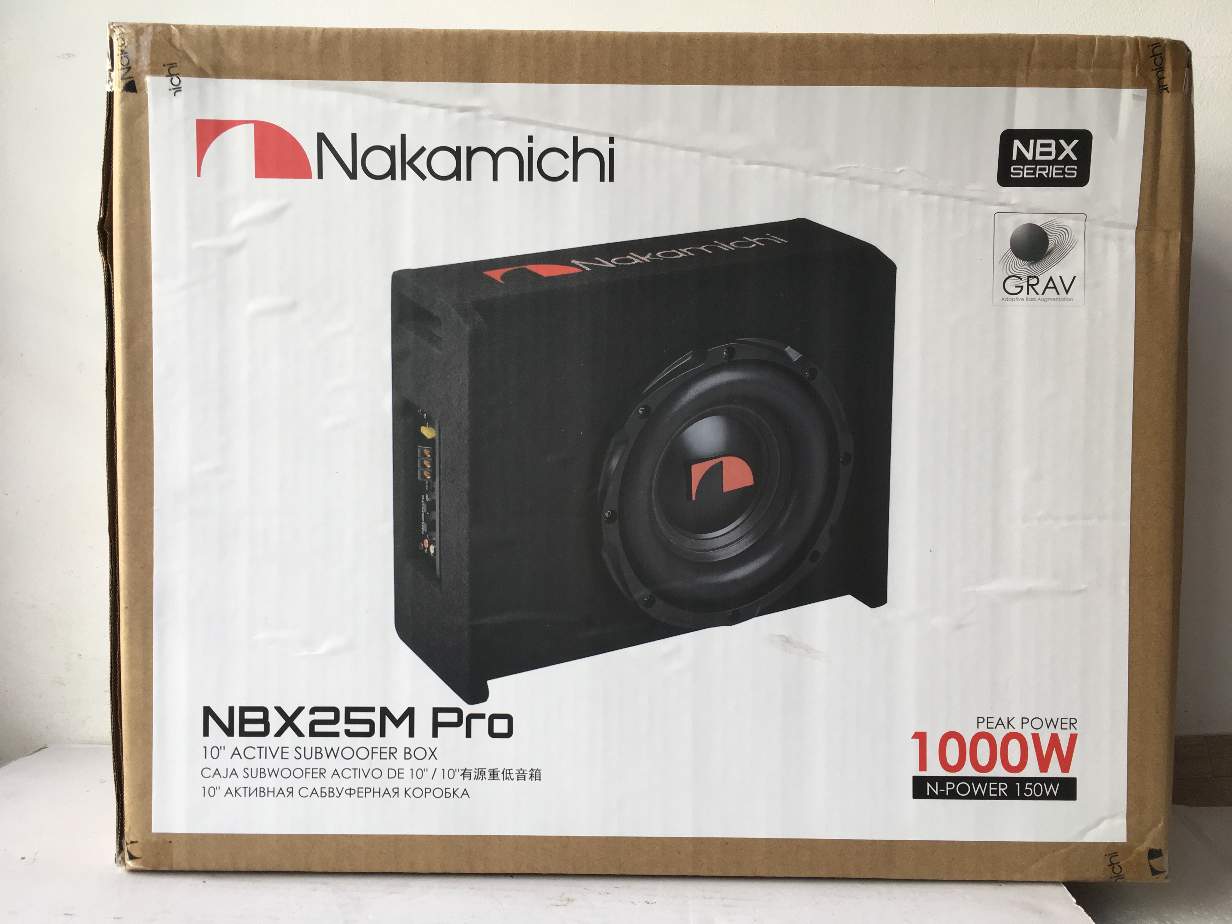 NBX25M 10' NAKAMICHI 120W АКТИВЕН СУБУУФЕР