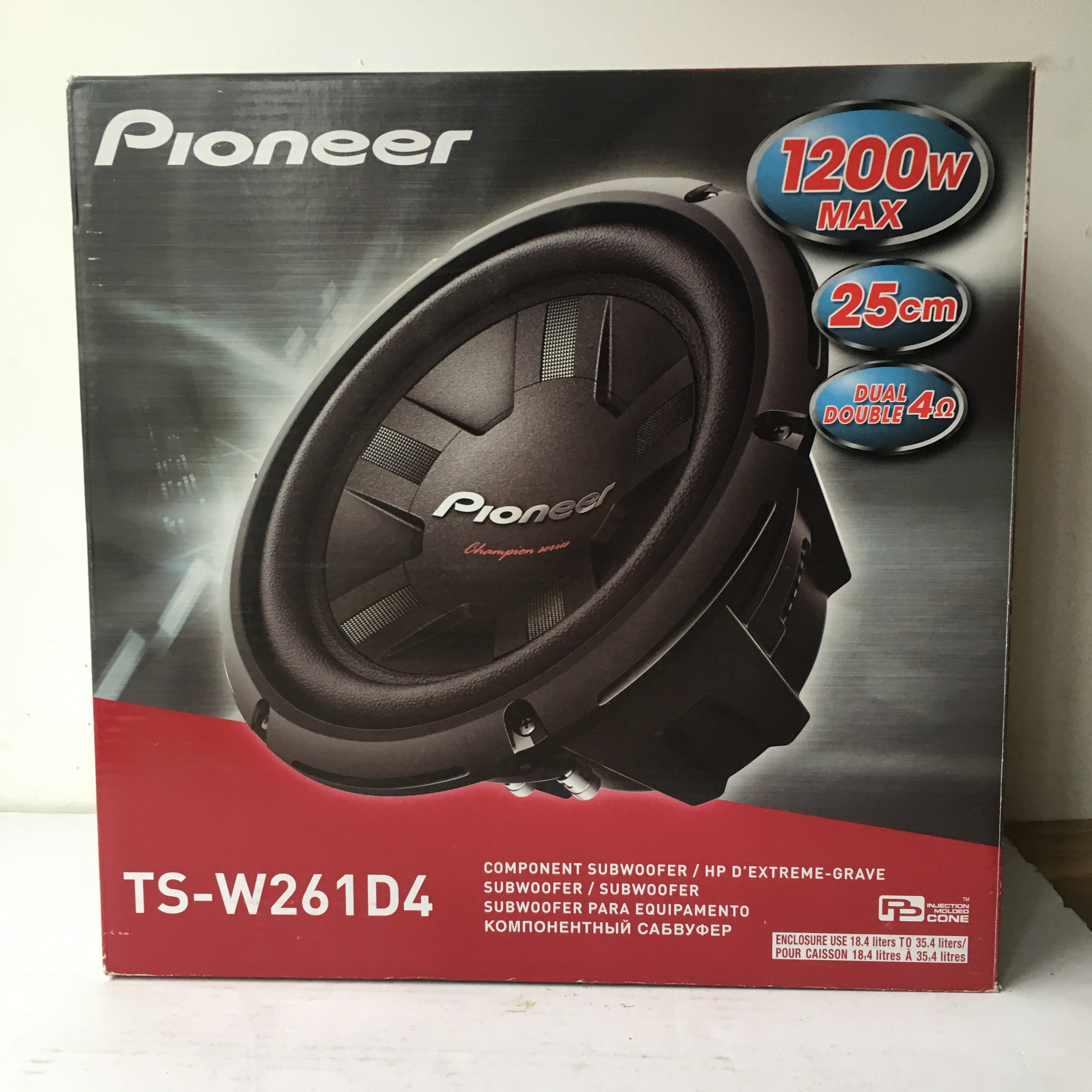 TS-W261D4 10' PIONEER Автотонколона БАС