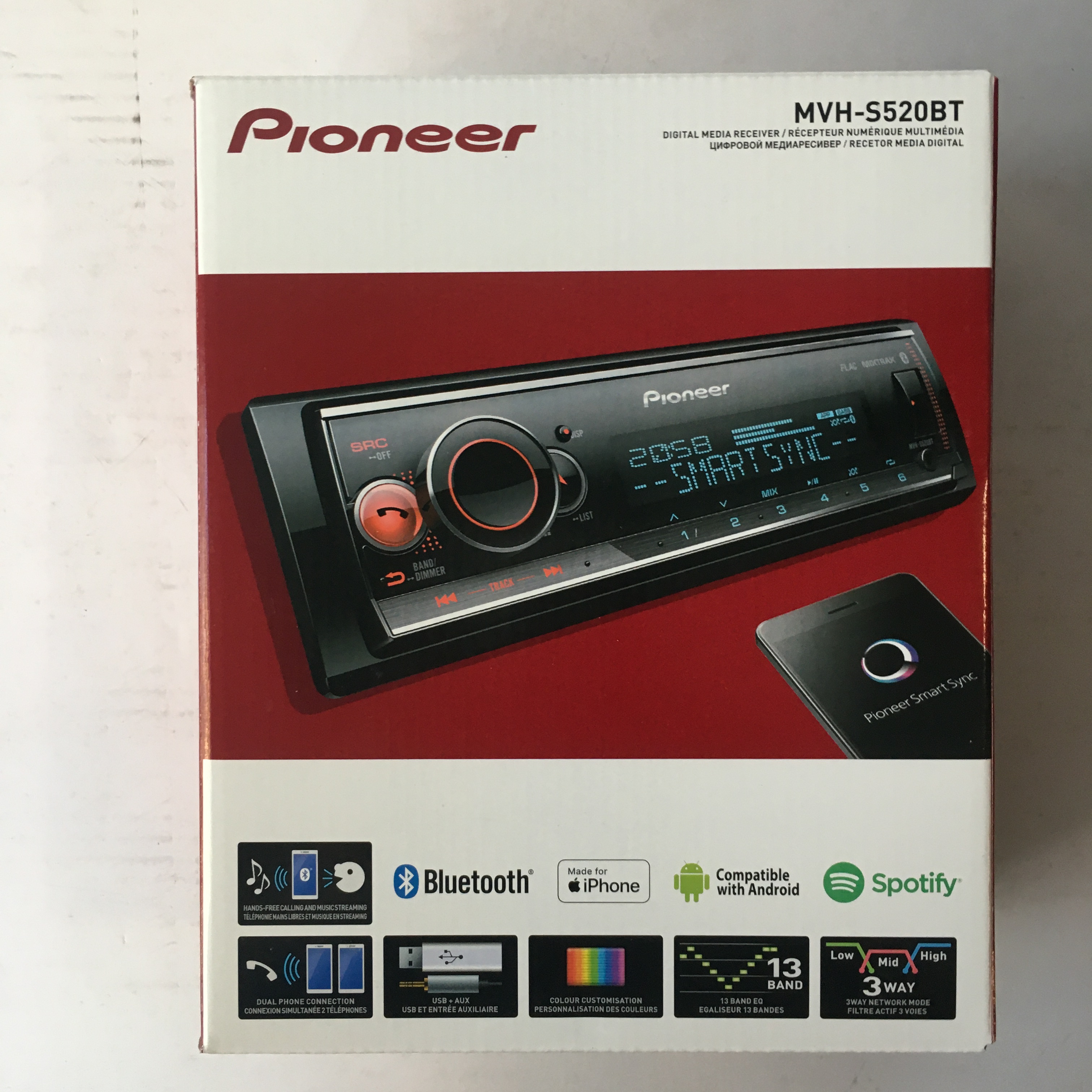 MVH-S520BT PIONEER BT RGB