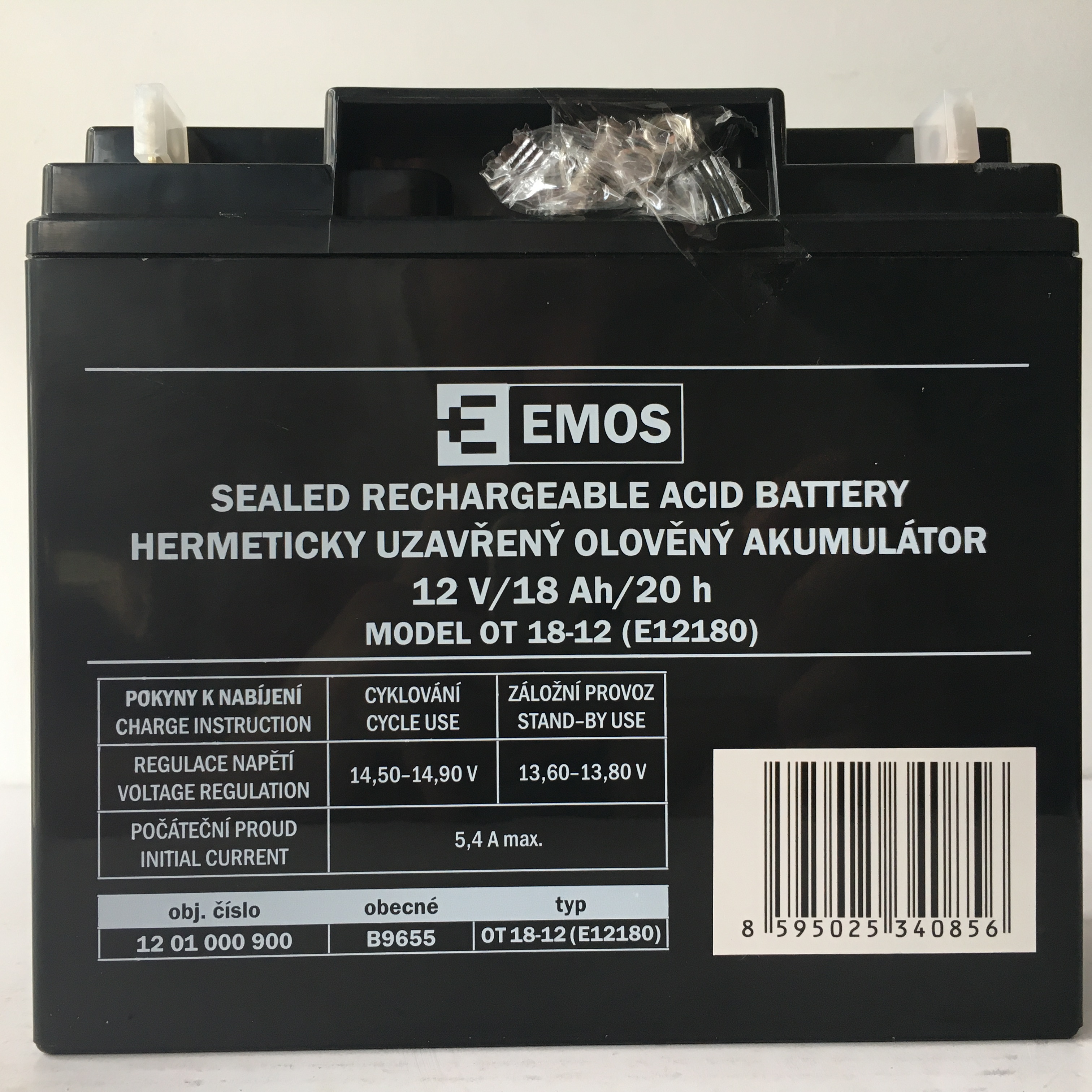 B9655 EMOS 12V/18AH ACUMULATOR 