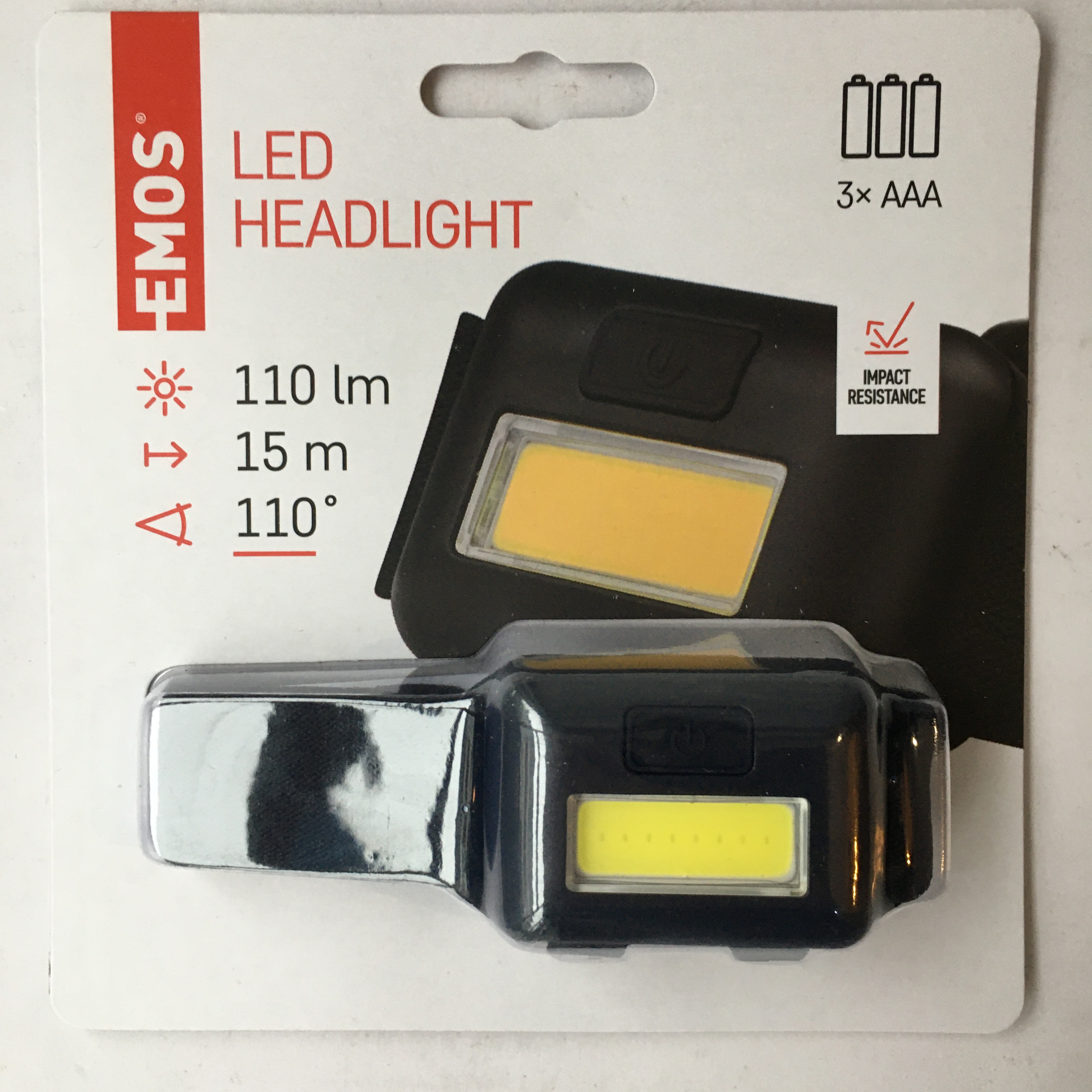 P3537 EMOS headlamp 1w cob