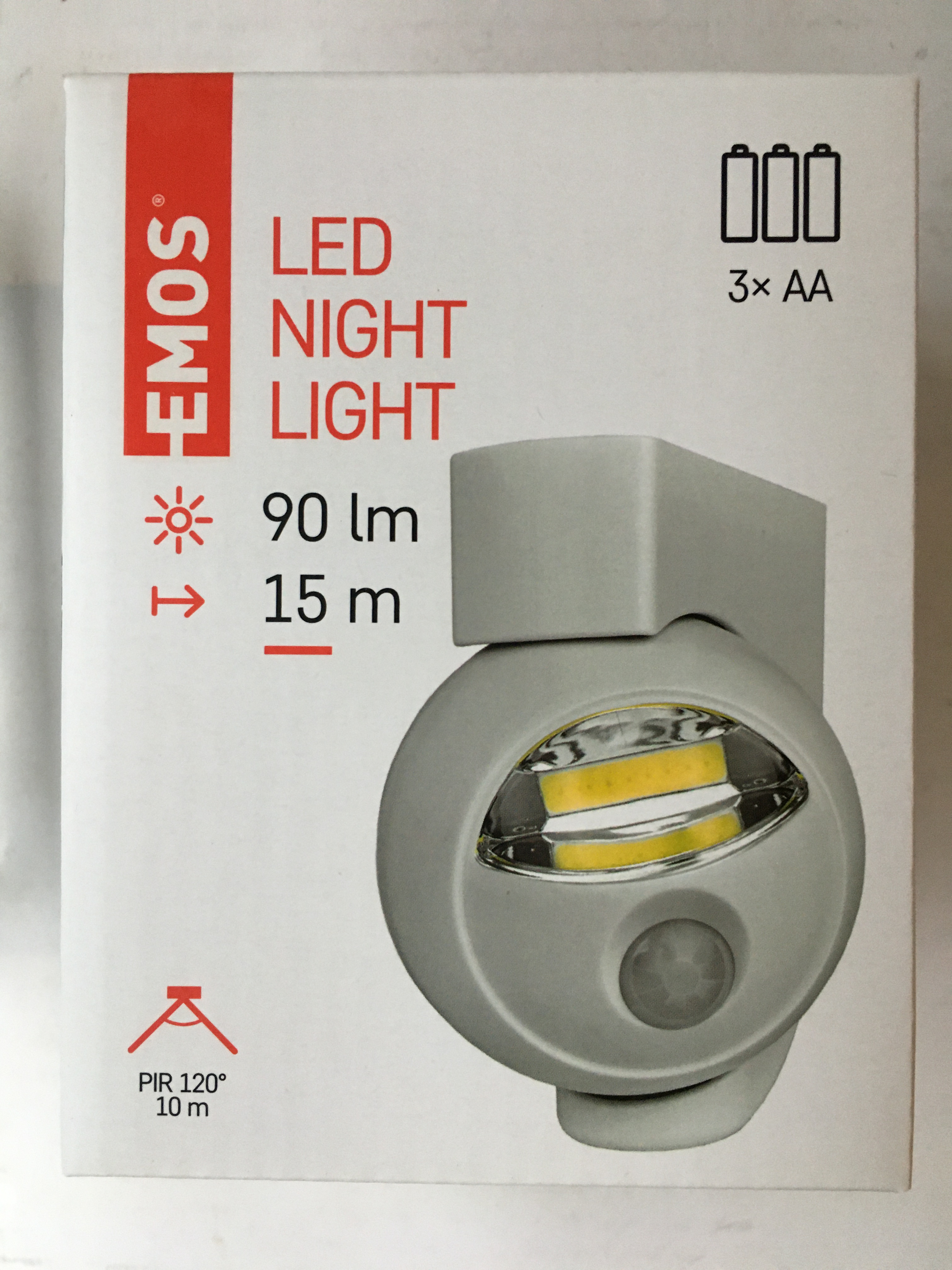 P3311 EMOS COB LED NIGHT WHITE Нощна лампа с датчик